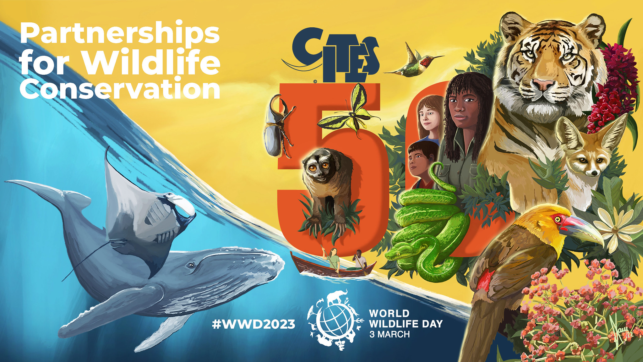 Celebrating 50 years of CITES conserving the world's wild animals and  plants on World Wildlife Day 2023