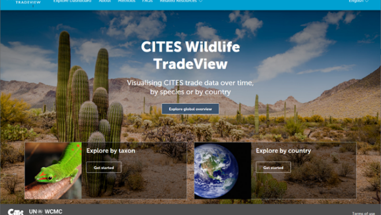 CITES Wildlife TradeView tool